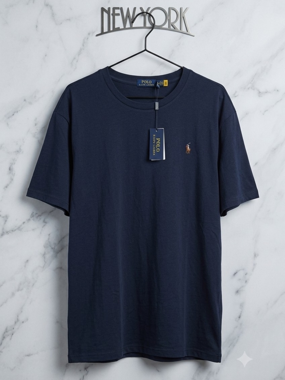 Polo by Ralph Lauren Navy Short Sleeve Crew Neck T-Shirt with Embroidered Pony